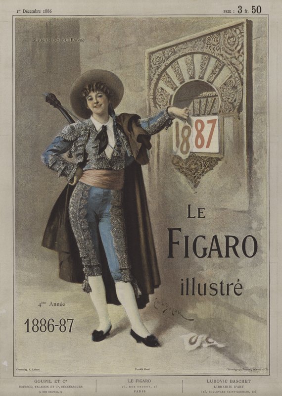 Capa do Le Figaro Illustre, 1 de dezembro de 1886 de after Emile Antoine Bayard