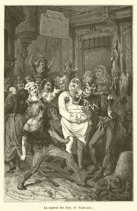 A sabedoria dos tolos, F Rabelais de after Emile Antoine Bayard
