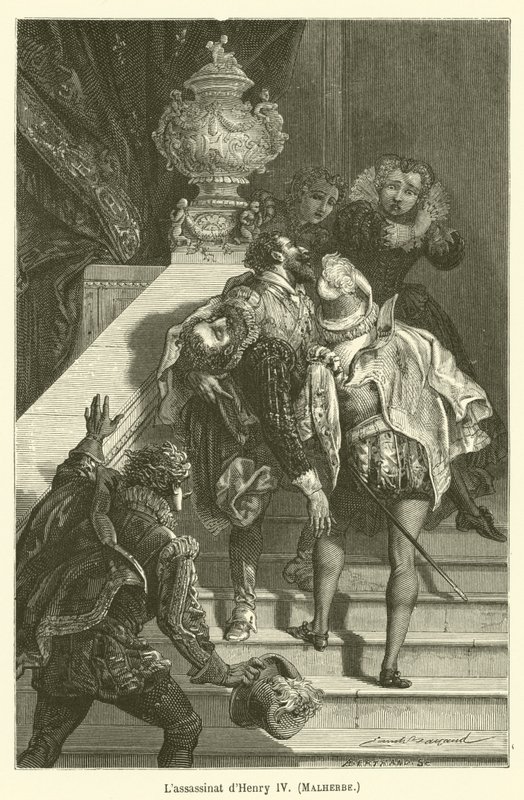 Lassassinat dHenry IV, Malherbe de after Emile Antoine Bayard