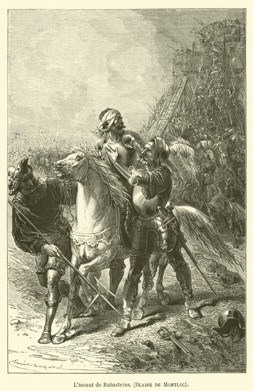 Lassaut de Rabasteins, Blaise de Montluc de after Emile Antoine Bayard