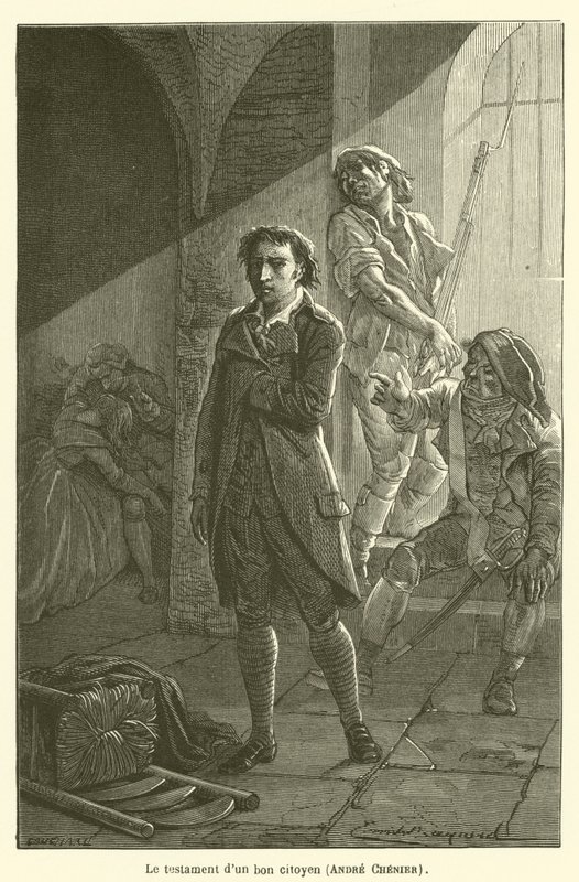 O testamento de um bom cidadão, Andre Chenier de after Emile Antoine Bayard
