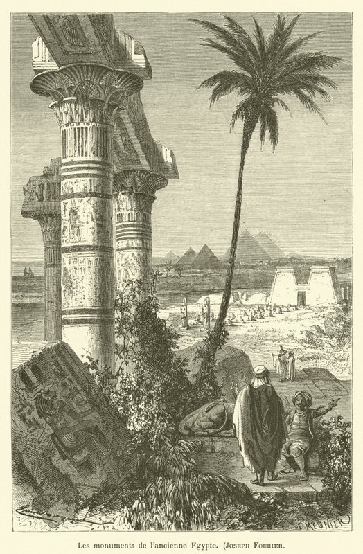 Os monumentos do antigo Egito, Joseph Fourier de after Emile Antoine Bayard