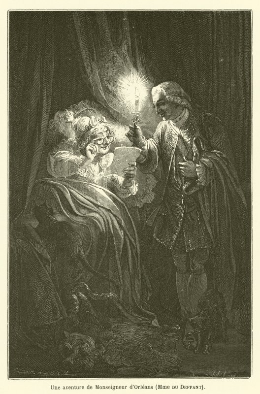 Uma aventura de Monsenhor dOrleans, Madame du Deffant de after Emile Antoine Bayard