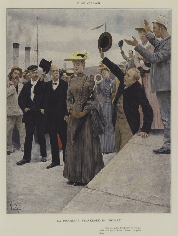 A primeira travessia do desejo de after Felicien baron de Myrbach Rheinfeld