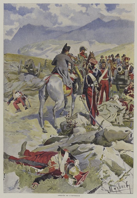 A chegada do imperador de after Felicien baron de Myrbach Rheinfeld