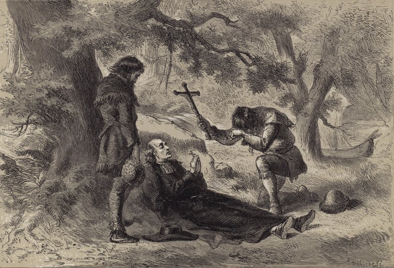 Morte do Padre Marquette de after Felix Octavius Carr Darley
