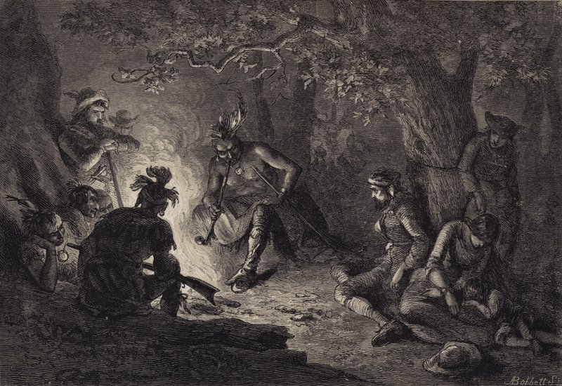 Prisioneiros do Vale do Wyoming de after Felix Octavius Carr Darley