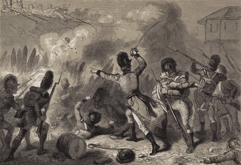 Os britânicos repelidos em Fort Stephenson de after Felix Octavius Carr Darley