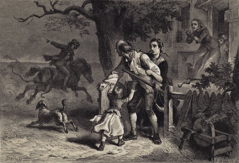 O chamado às armas de after Felix Octavius Carr Darley