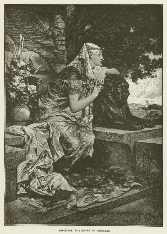 Rhodope, a princesa egípcia de after Ferdinand Keller