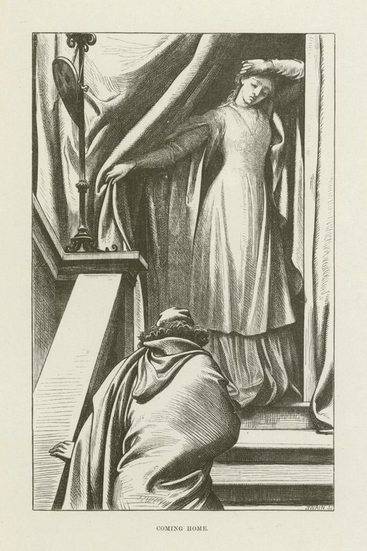 Ilustração para Romola por George Eliot de after Frederic Leighton