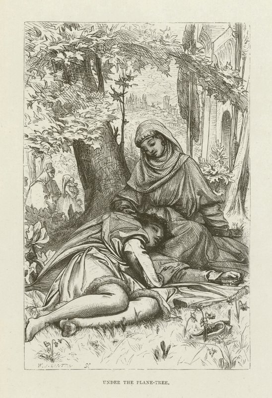 Ilustração para Romola por George Eliot de after Frederic Leighton