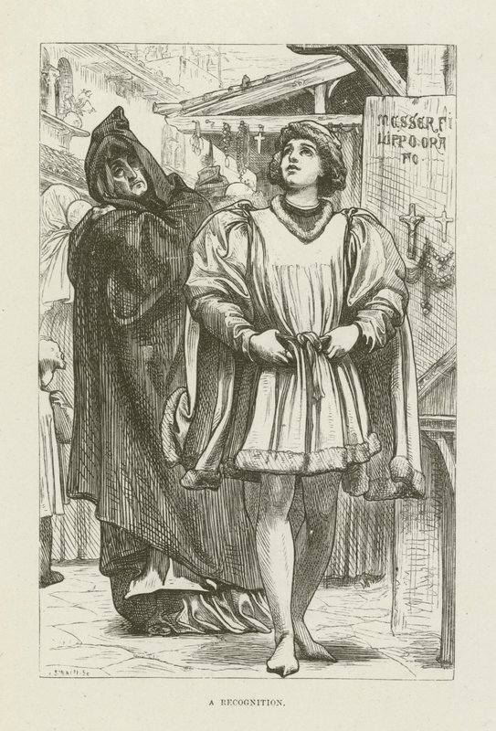 Ilustração para Romola por George Eliot de after Frederic Leighton
