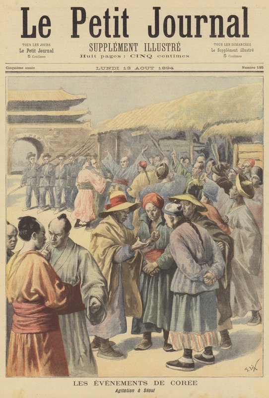 Agitação em Seul, Coréia de after Frederic Theodore Lix