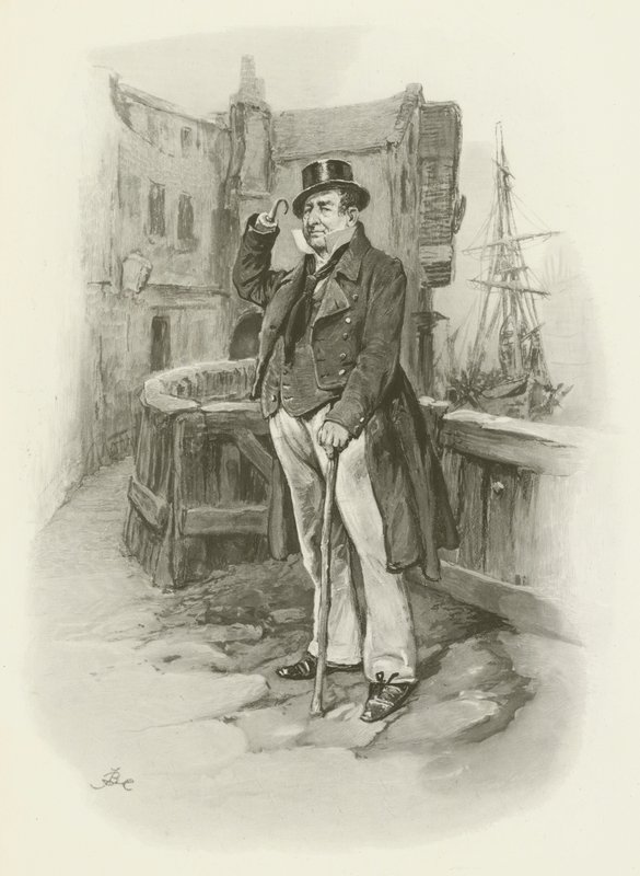 Capitão Cuttle de after Frederick Barnard
