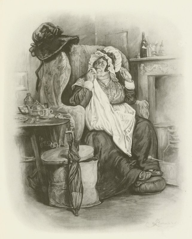 Mrs Gamp de after Frederick Barnard