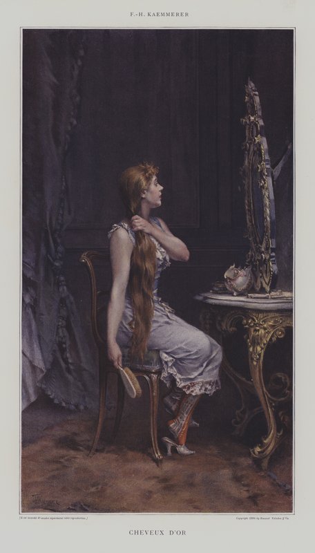 Cabelo Dourado (chromotypograph) de after Frederik Hendrik Kaemmerer