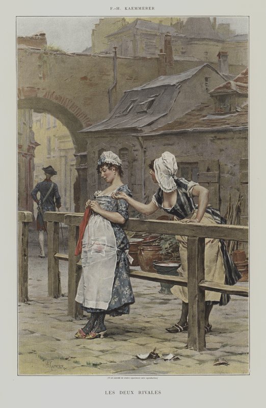 Os dois rivais de after Frederik Hendrik Kaemmerer