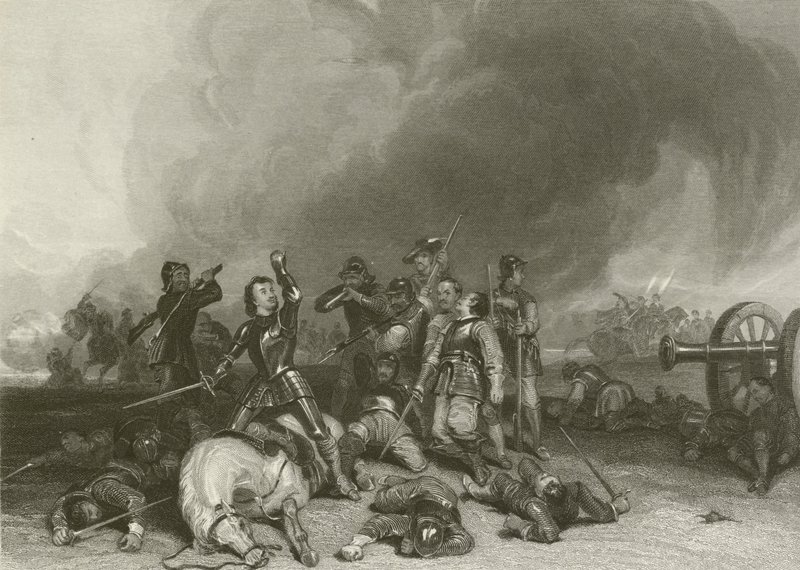 Morte do conde de Northampton de after George Cattermole