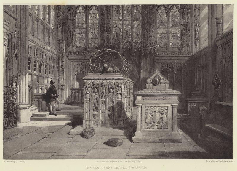 A capela de Beauchamp, Warwick de after George Cattermole