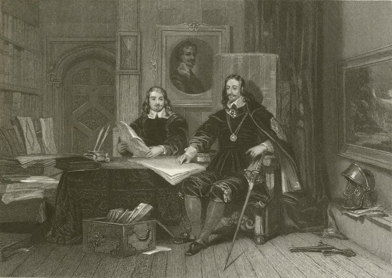 O rei e o Hyde em Oxford de after George Cattermole