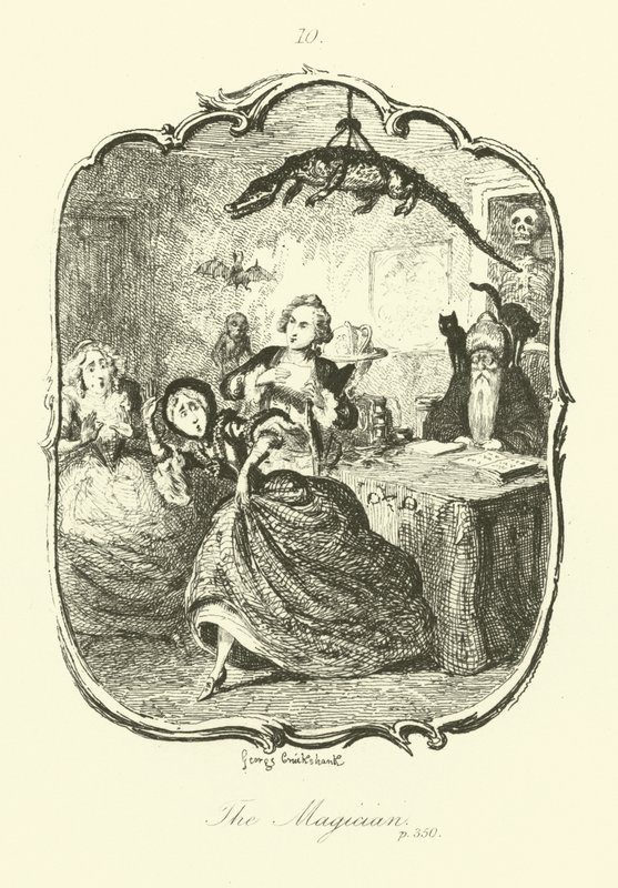Ilustração para Peregrine Pickle por Tobias Smollett de after George Cruikshank