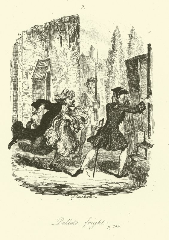 Ilustração para Peregrine Pickle por Tobias Smollett de after George Cruikshank