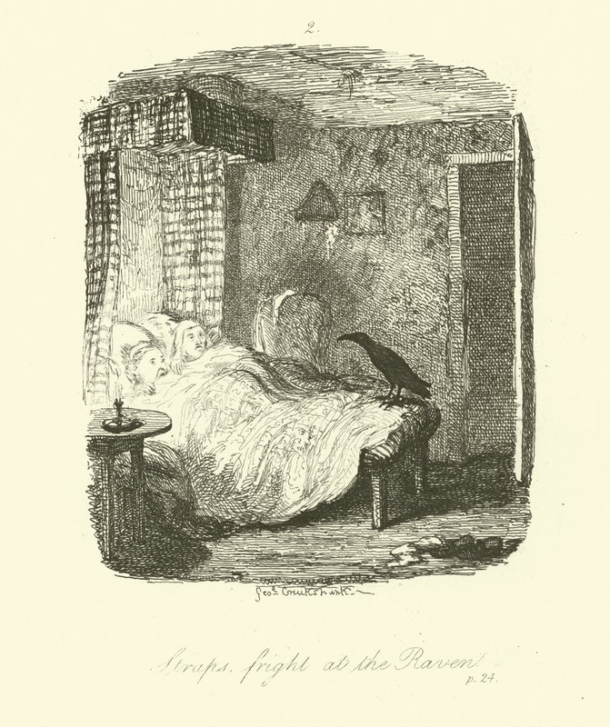 Ilustração para Roderick Random por Tobias Smollett de after George Cruikshank
