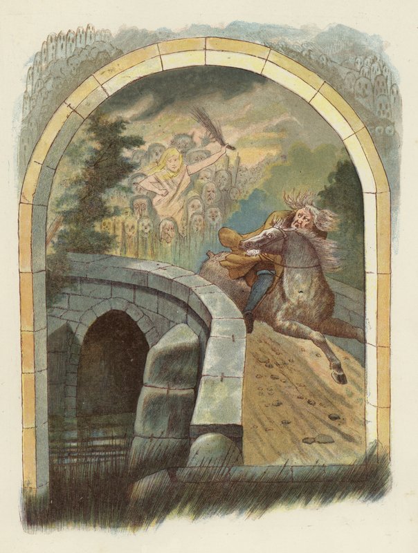 Ilustração para Tam OShanter por Robert Burns de after George Cruikshank