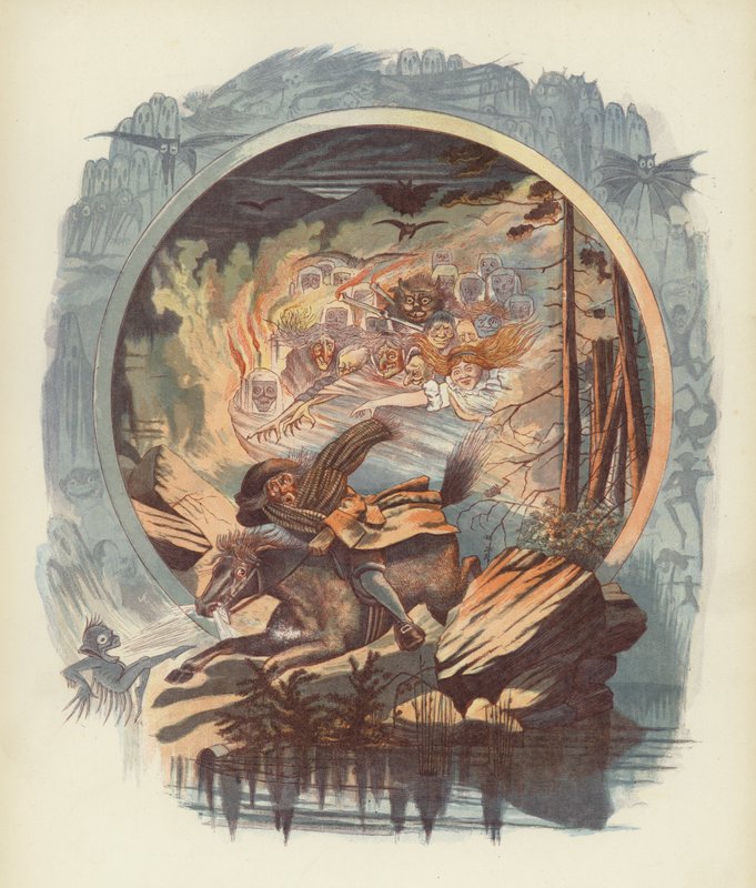 Ilustração para Tam OShanter por Robert Burns de after George Cruikshank