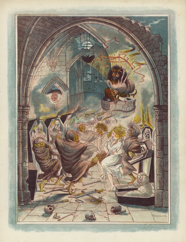 Ilustração para Tam OShanter por Robert Burns de after George Cruikshank