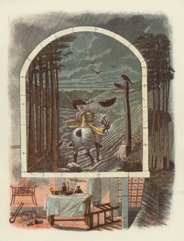 Ilustração para Tam OShanter por Robert Burns de after George Cruikshank