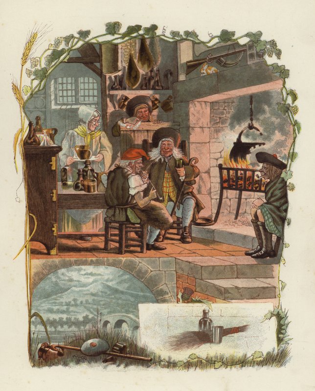 Ilustração para Tam OShanter por Robert Burns de after George Cruikshank