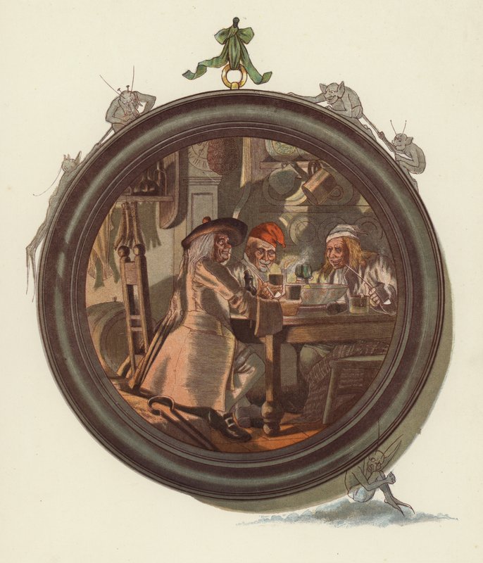 Ilustração para Tam OShanter por Robert Burns de after George Cruikshank