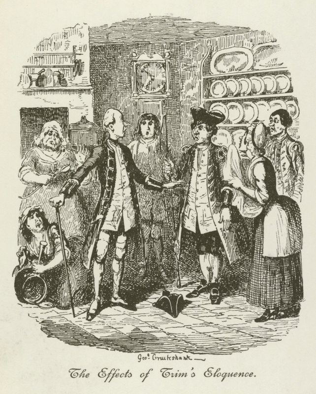 Ilustração para Tristram Shandy de after George Cruikshank