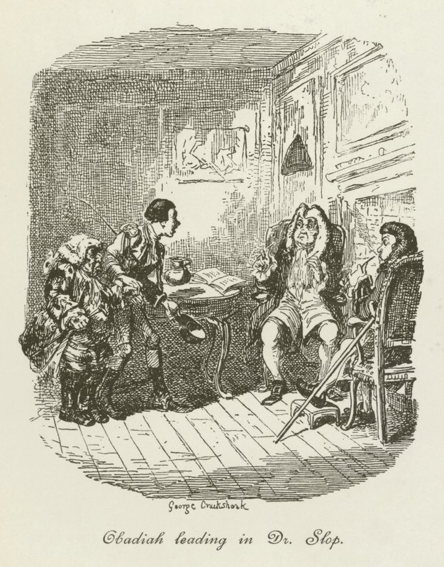 Ilustração para Tristram Shandy de after George Cruikshank