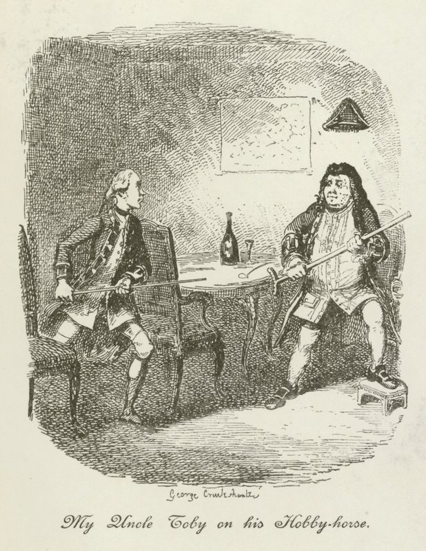 Ilustração para Tristram Shandy de after George Cruikshank