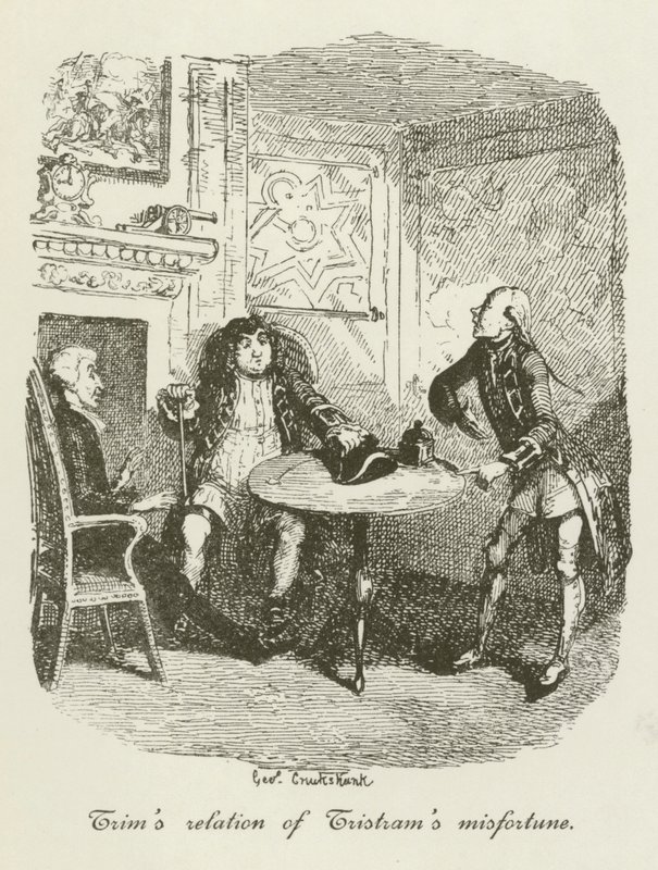 Ilustração para Tristram Shandy de after George Cruikshank