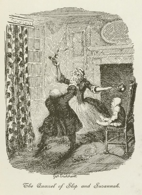 Ilustração para Tristram Shandy de after George Cruikshank