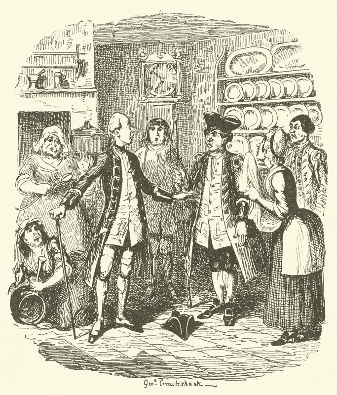 Ilustração para Tristram Shandy de after George Cruikshank
