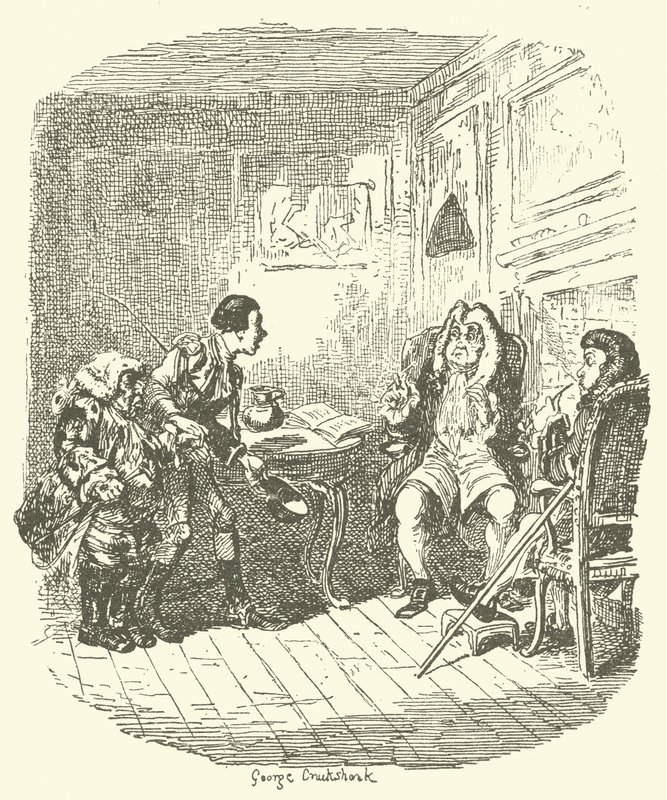 Ilustração para Tristram Shandy de after George Cruikshank