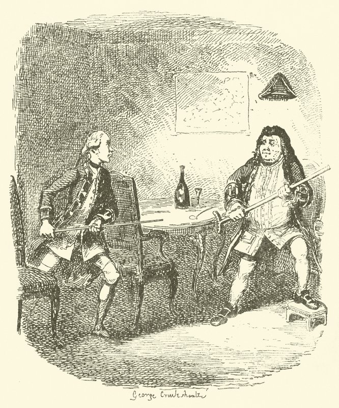 Ilustração para Tristram Shandy de after George Cruikshank