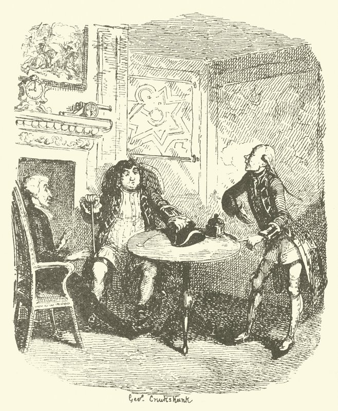 Ilustração para Tristram Shandy de after George Cruikshank