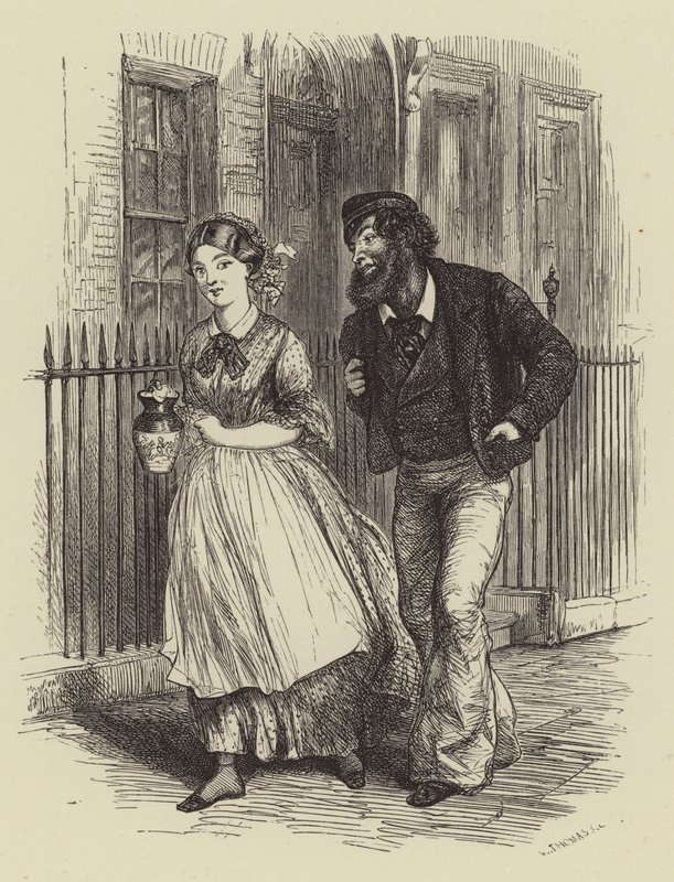 WM Thackerays balada de Eliza Davis de after George Housman Thomas