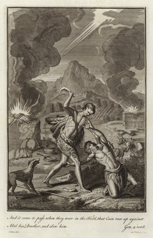 Caim matando Abel de after Gerard Hoet