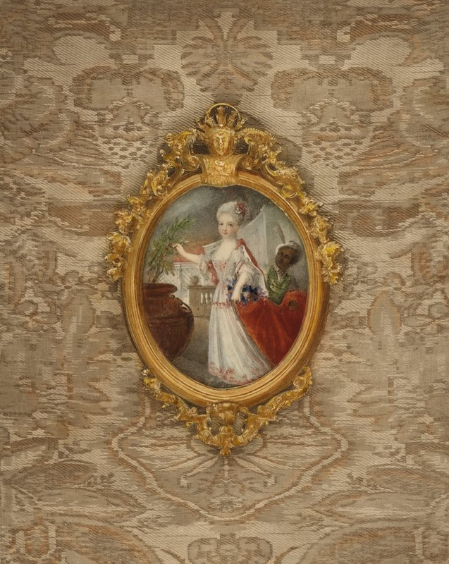 Retrato da princesa Guilhermina da Prússia aos 6 anos de idade de after German School