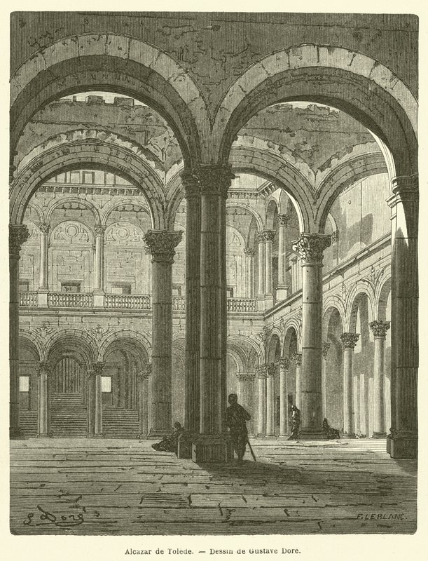 Alcazar de Tolede de Gustave after Dore