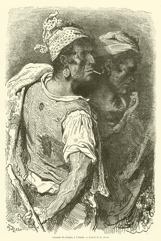 Homens do povo, em Valência de Gustave after Dore