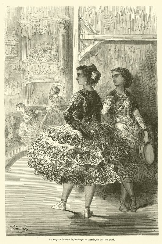 O Amparo dançando o fandango de Gustave after Dore