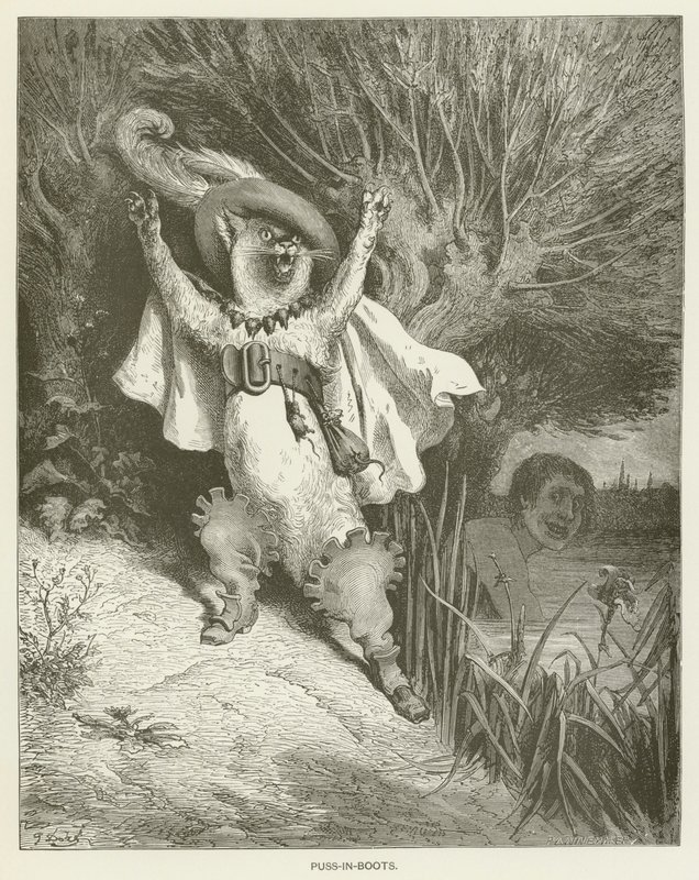 O Gato de Botas de Gustave after Dore